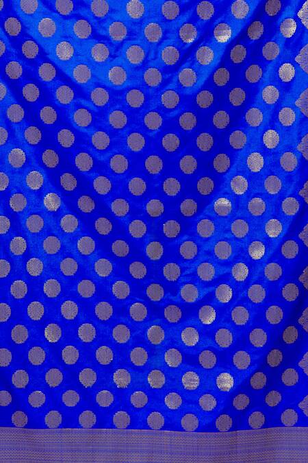 Buy Naintara Bajaj Blue Chanderi Silk Floral Pattern Dupatta Online at Aza Fashions Buy_Naintara Bajaj_Blue Chanderi Silk Floral Pattern Dupatta _Online_at_Aza_Fashions