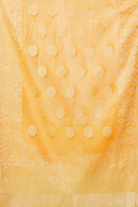 Buy Naintara Bajaj Orange Cotton, Silk Embroidery, Fringe Floral Pattern Dupatta Online at Aza Fashions Buy_Naintara Bajaj_Orange Cotton, Silk Embroidery, Fringe Floral Pattern Dupatta _Online_at_Aza_Fashions