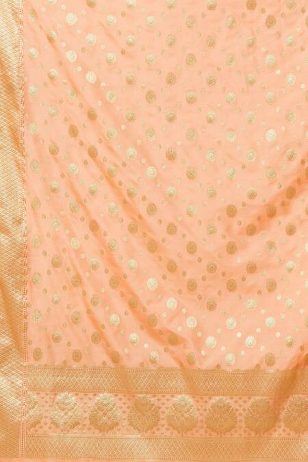 Buy Naintara Bajaj Peach Brocade Zari, Fringe Floral Woven Banarasi Art Silk Dupatta Online at Aza Fashions Buy_Naintara Bajaj_Peach Brocade Zari, Fringe Floral Woven Banarasi Art Silk Dupatta _Online_at_Aza_Fashions