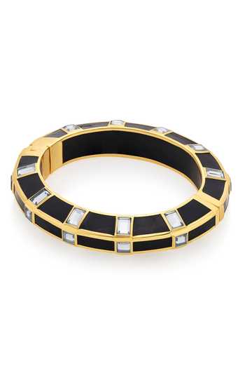 Isharya_Black Mirrors Raina Bangle_Online_at_Aza_Fashions