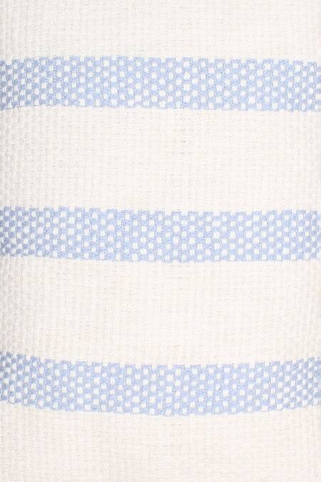 House This_Blue 100% Cotton Shivalik Stripe Pattern Bedcover_Online_at_Aza_Fashions