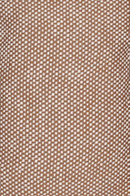 House This Brown 100% Cotton Vindhya Textured Pattern Bedcover Online at Aza Fashions House This_Brown 100% Cotton Vindhya Textured Pattern Bedcover_Online_at_Aza_Fashions
