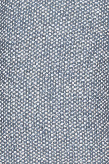 House This_Blue 100% Cotton Vindhya Textured Bedcover_Online_at_Aza_Fashions