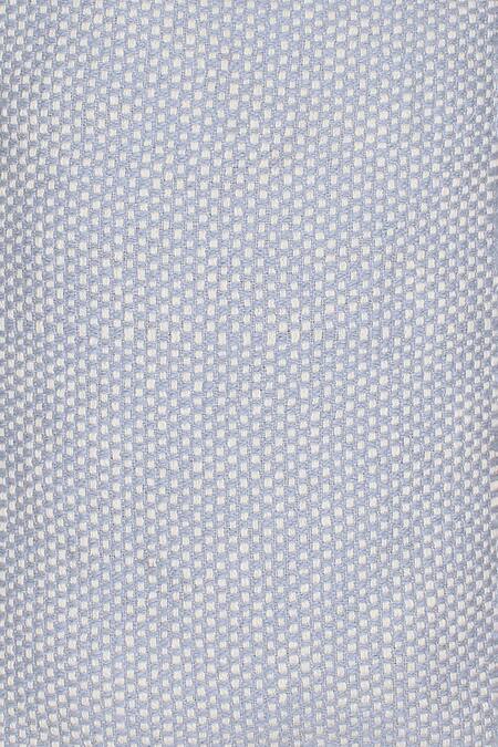 House This_Blue 100% Cotton Vindhya Checkered Pattern Bedcover_Online_at_Aza_Fashions