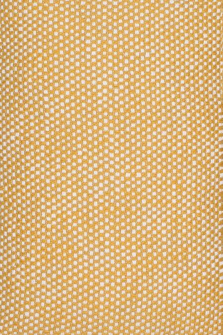 House This Yellow 100% Cotton Vindhya Stripe Pattern Bedcover Online at Aza Fashions House This_Yellow 100% Cotton Vindhya Stripe Pattern Bedcover_Online_at_Aza_Fashions