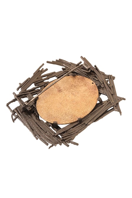 Buy Cosa Nostraa Black Stones Shiny Shimmer Brooch Online at Aza Fashions Buy_Cosa Nostraa_Black Stones Shiny Shimmer Brooch _Online_at_Aza_Fashions