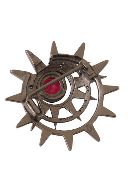 Buy Cosa Nostraa Black Stones Fortune Star Shape Brooch Online at Aza Fashions Buy_Cosa Nostraa_Black Stones Fortune Star Shape Brooch _Online_at_Aza_Fashions