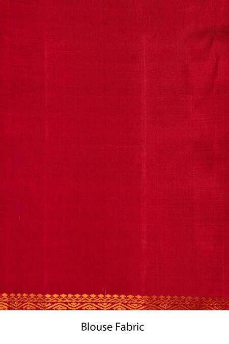 Paaprika_Black Kota Doria Embroidery Pure Kanjivaram Thread Vanasingaram Saree_Online_at_Aza_Fashions