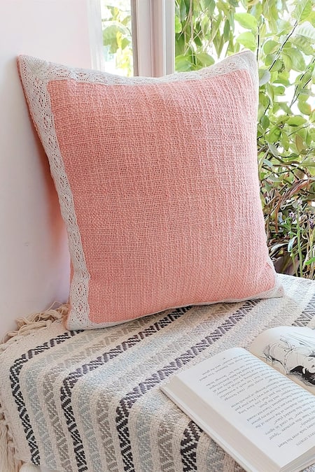 Blush throw pillow outlet cover