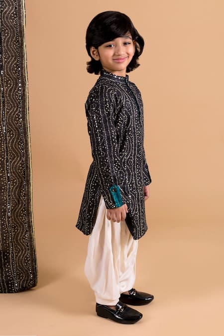 Buy Chotibuti Black Cotton Bandhani Print Kurta And Salwar Set Online at Aza Fashions Buy_Chotibuti_Black Cotton Bandhani Print Kurta And Salwar Set _Online_at_Aza_Fashions