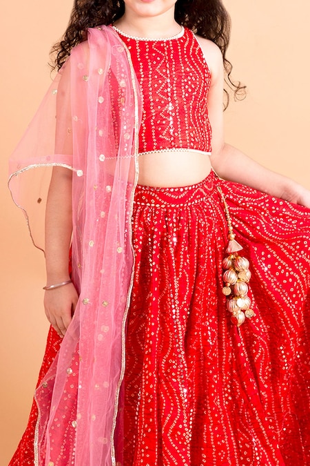 Traditional Wear Bandhani Lehenga Choli