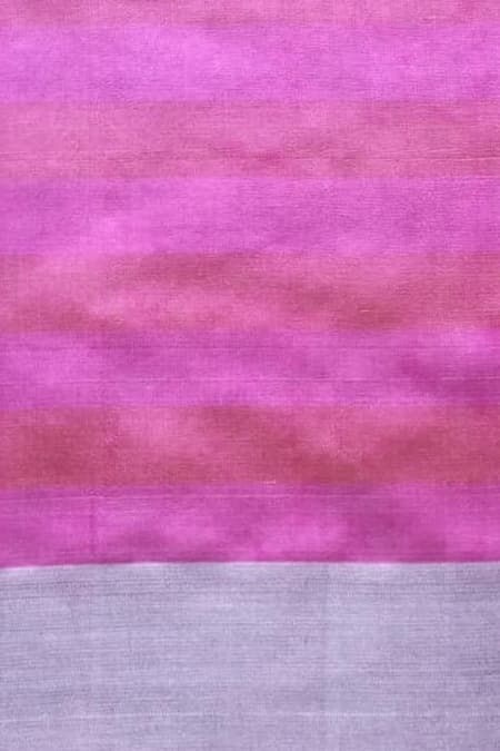 Mint N Oranges_Green Chanderi Zari Woven Lotus Motifs Saree_Online_at_Aza_Fashions