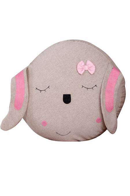 Buy_My Gift Booth_Beige Linen Unicorn And Dog Shaped Cushions - Set Of 3_Online_at_Aza_Fashions