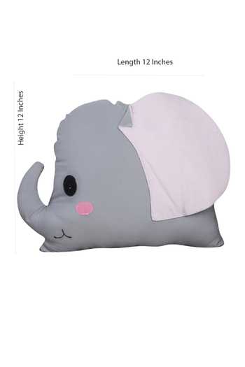 Shop_My Gift Booth_Multi Color Cotton Elephant Shape Cushion - Set Of 2_Online_at_Aza_Fashions