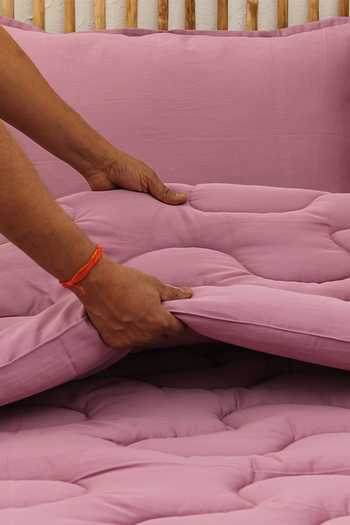 House This Purple Cotton Plain Rhubarb Comforter Online at Aza Fashions House This_Purple Cotton Plain Rhubarb Comforter_Online_at_Aza_Fashions