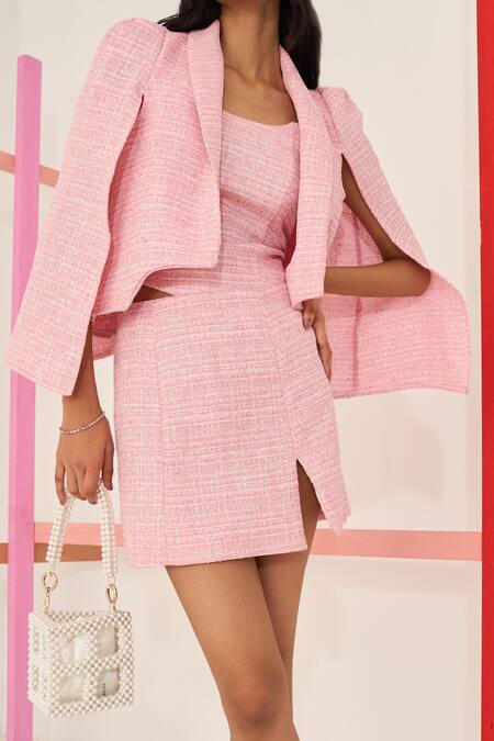 Shop_The Ashlee Design CO._Off White Applique Acrylic Pearl Embellished Bag_Online_at_Aza_Fashions