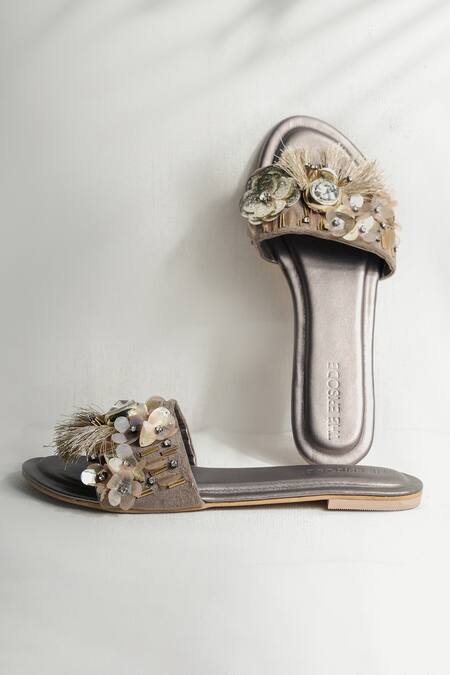 Buy The Episode Gold Whiskey Lullaby Embellished Flats Online at Aza Fashions Buy_The Episode_Gold Whiskey Lullaby Embellished Flats _Online_at_Aza_Fashions