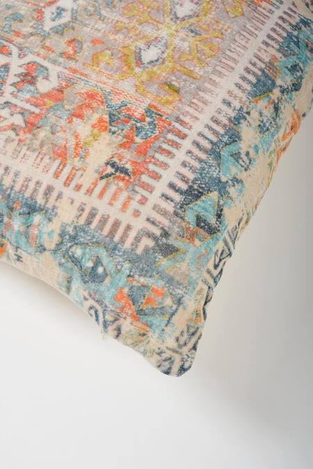 Buy_Orna_Multi Color Cotton Digital Print Geometric Cushion Cover - Set Of 2_Online_at_Aza_Fashions
