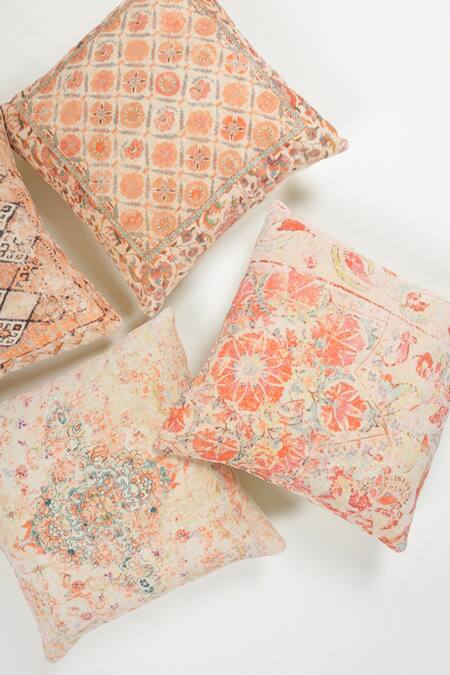 Buy_Orna_Multi Color Cotton Digital Print Cushion Cover - Set Of 2_Online_at_Aza_Fashions