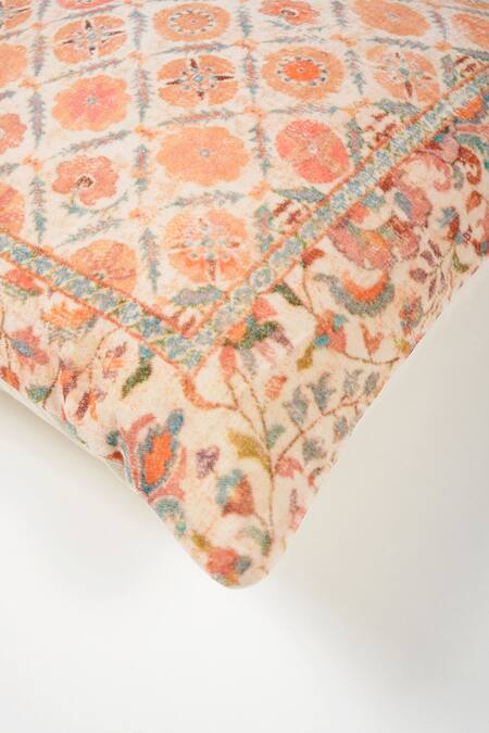 Orna_Multi Color Cotton Digital Print Checkered Cushion Cover - Set Of 2_Online_at_Aza_Fashions