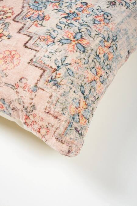Orna_Multi Color Cotton Digital Print Paisley Cushion Cover - Set Of 2_Online_at_Aza_Fashions