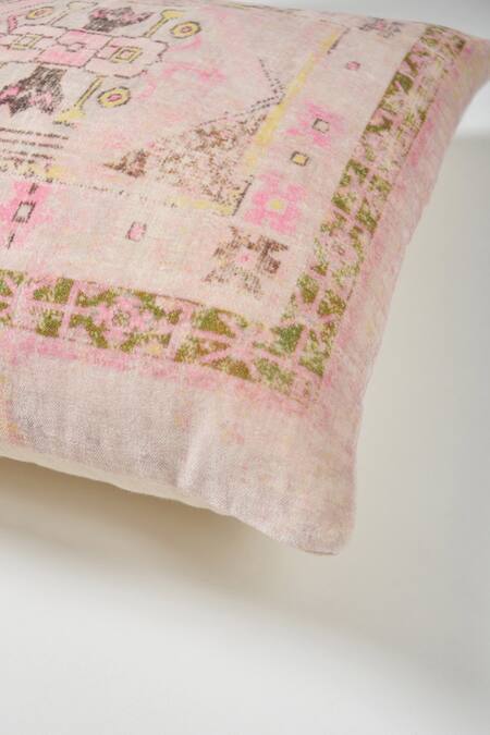 Orna Multi Color Cotton Digital Print Patola Cushion Cover - Set Of 2 Online at Aza Fashions Orna_Multi Color Cotton Digital Print Patola Cushion Cover - Set Of 2_Online_at_Aza_Fashions