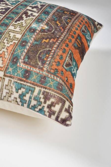 Buy_Orna_Multi Color Cotton Digital Print Geometric Pattern Cushion Cover - Set Of 2_Online_at_Aza_Fashions