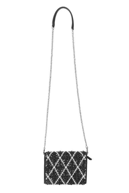 Buy_The Leather Garden_Black Cypress Leather Embellished Bag _Online_at_Aza_Fashions