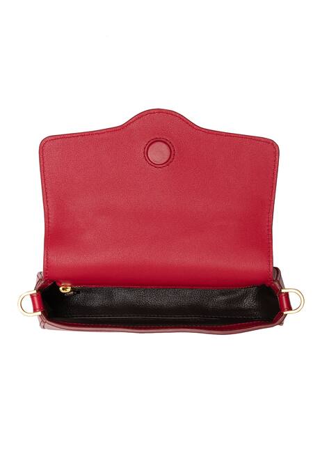 Aranyani_Handpainted Leather Crossbody Bag_at_Aza_Fashions