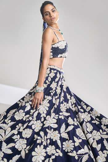 open lace back dress Chanderi Angrakha with Pants Paired with Organza Dupatta
