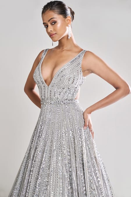 Silver Gown – GlamEdge Dress & Gown