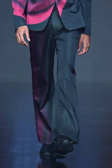 Buy Dhruv Vaish Black Viscose, Satin Printed Jacket And Trouser Set Online at Aza Fashions Buy_Dhruv Vaish_Black Viscose, Satin Printed Jacket And Trouser Set_Online_at_Aza_Fashions