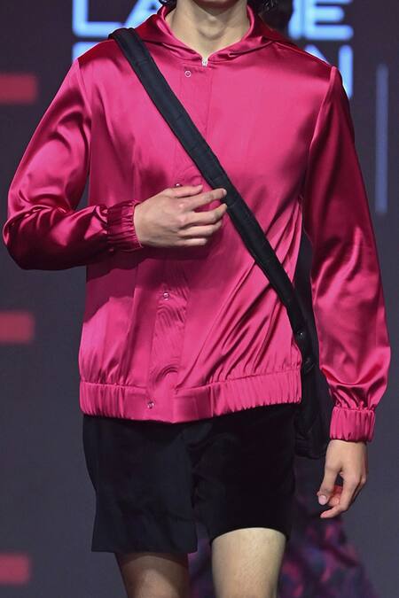 Dhruv Vaish Black Velvet Solid Shorts Online at Aza Fashions Dhruv Vaish_Black Velvet Solid Shorts_Online_at_Aza_Fashions