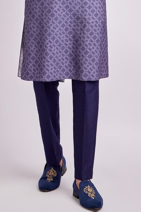 Buy Bubber Couture Purple Modal, Silk Dimitry Medallion Print Kurta Set Online at Aza Fashions Buy_Bubber Couture_Purple Modal, Silk Dimitry Medallion Print Kurta Set _Online_at_Aza_Fashions