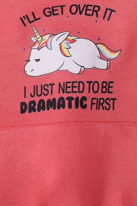 Buy Knitting Doodles Pink Fleece Printed Dramatic Ribbed Neck Top And Joggers Set Online at Aza Fashions Buy_Knitting Doodles_Pink Fleece Printed Dramatic Ribbed Neck Top And Joggers Set_Online_at_Aza_Fashions