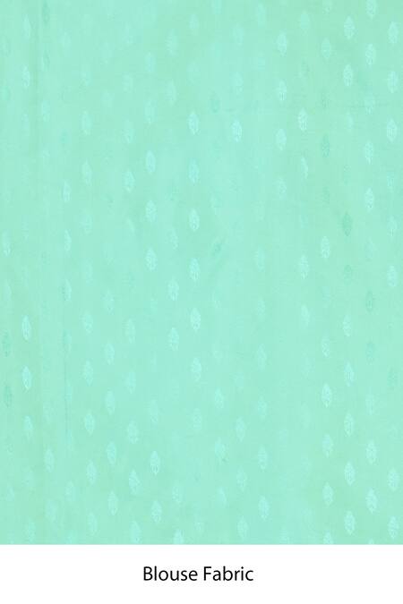 Samyukta Singhania_Green Kota Doria Embroidery Woven Pattern Saree_Online_at_Aza_Fashions