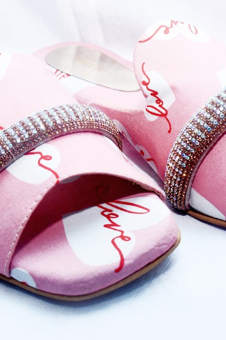 Foot Fuel_Pink Flawless Printed Flats _Online_at_Aza_Fashions