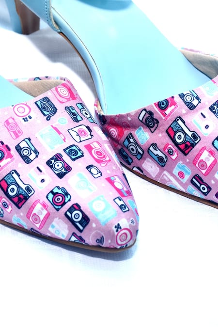 Shop_Foot Fuel_Blue Emily Camera Print Heels _Online_at_Aza_Fashions
