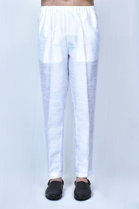 Arihant Rai Sinha_Green Cotton, Silk Printed Short Kurta And Pant Set _Online_at_Aza_Fashions