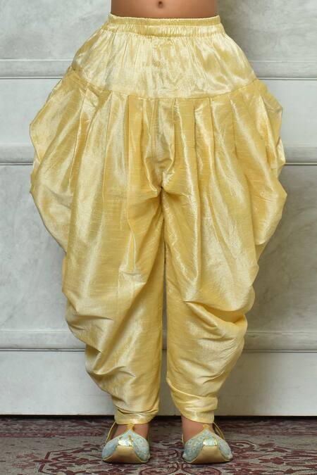 Petite Pomme_Blue Silk Embroidery Floral Kurta And Patiala Pant Set _Online_at_Aza_Fashions