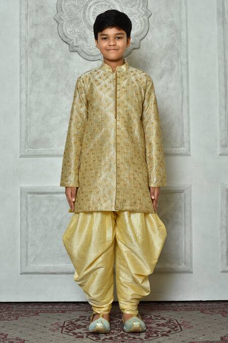 Shop Petite Pomme Green Silk Embroidery Thread Kurta And Patiala Pant Set Online at Aza Fashions Shop_Petite Pomme_Green Silk Embroidery Thread Kurta And Patiala Pant Set _Online_at_Aza_Fashions