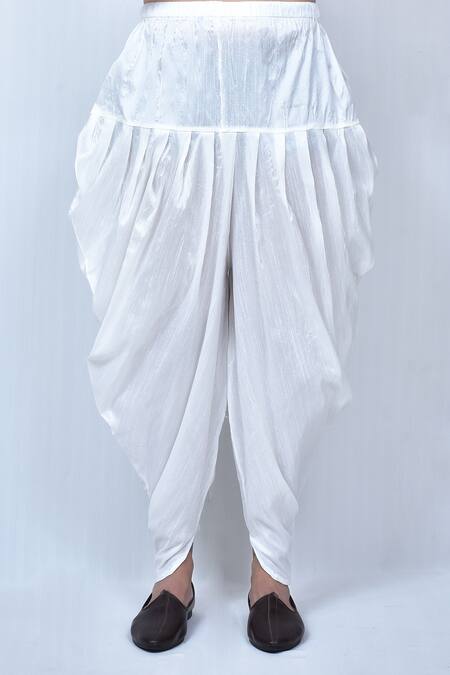 Arihant Rai Sinha_Blue Cotton, Silk Sequins Thread Embroidered Kurta Set_Online_at_Aza_Fashions