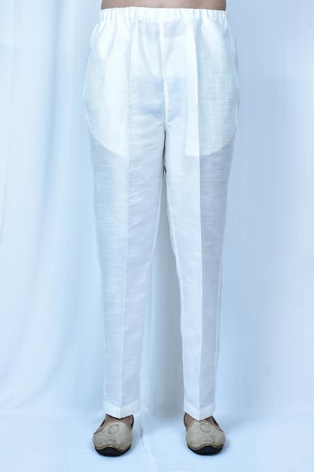 Arihant Rai Sinha Yellow Silk, Jacquard Geometric Woven Kurta Set Online at Aza Fashions Arihant Rai Sinha_Yellow Silk, Jacquard Geometric Woven Kurta Set _Online_at_Aza_Fashions