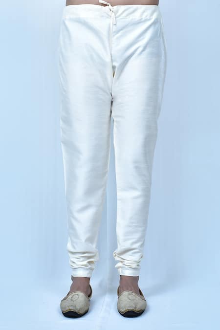 Arihant Rai Sinha_Blue Silk Brooches, Embroidery Floral Sherwani Set _Online_at_Aza_Fashions