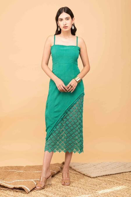 Buy Green Dresses for Women by Minglay Online | Ajio.com