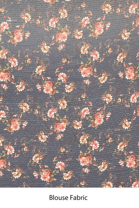 Naintara Bajaj_Multi Color Chiffon Solid Ombre Saree_Online_at_Aza_Fashions