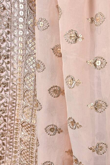 Soniya G_Pink Embroidery Shawl_Online_at_Aza_Fashions