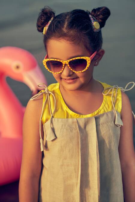 Shop Little Luxury Beige Linen Tie Up Strappy Dress Online at Aza Fashions Shop_Little Luxury_Beige Linen Tie Up Strappy Dress _Online_at_Aza_Fashions