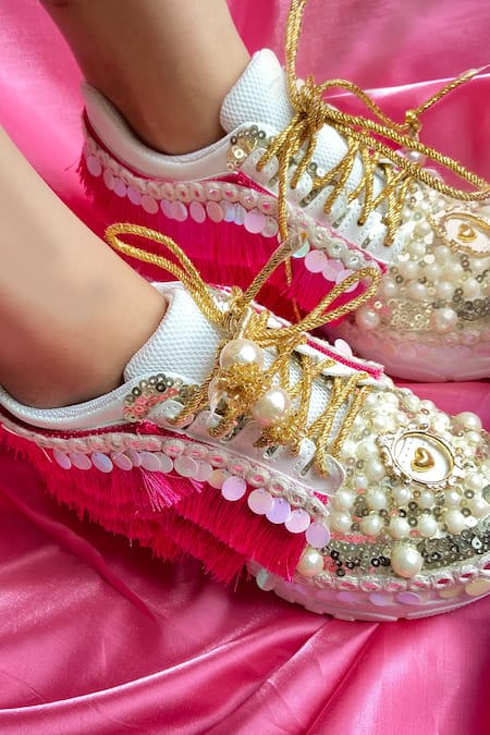 Bridal fashion tennis shoes