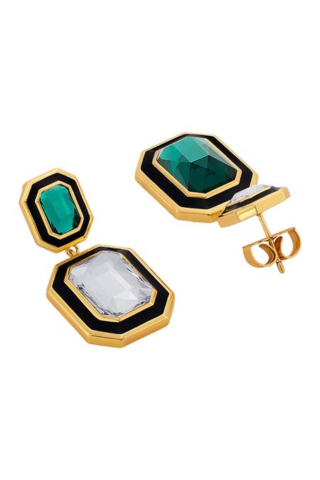 Lauren Ralph Lauren Two-Tone Drop Earrings, Gold/Silver at John Lewis &  Partners